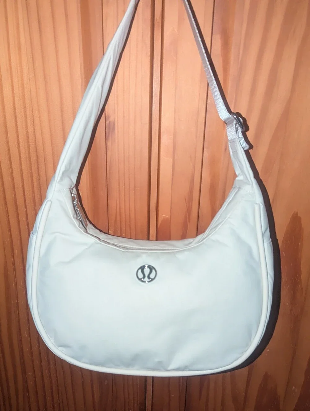 lululemon athletica Cream Crescent Shoulder Bag